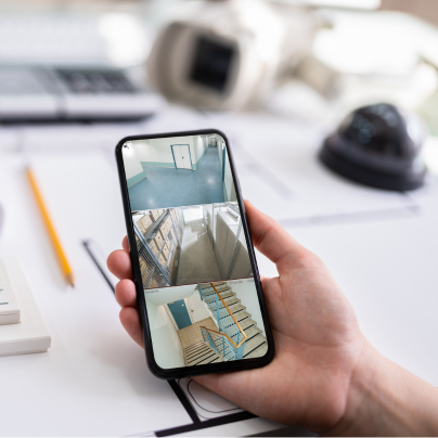 Gainesville security camera feed on cell phone